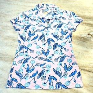 Lilly Pulitzer luxletic polo shirt. Size small